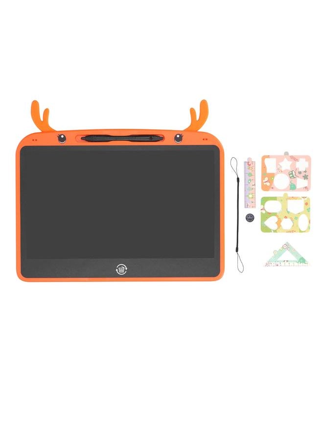 Thoraya LCD Writing Tablet Fawn Model Large Size Colorful Erasable Toddler Doodle Board for Kids Children Orange  - Image 1