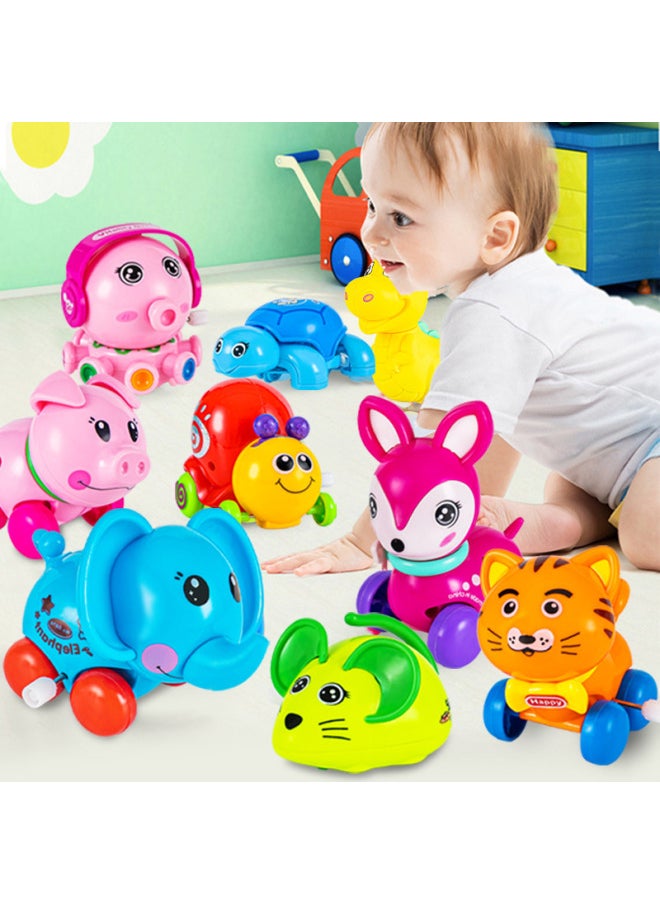 Generic - Coil Toy Plush Chick Will Go On The Chain Caterpillar Iron Frog Mouse Jumping Duck Stall Night Market-Color:Clockwork Jumping Turtle (random Color 1) - Image 1