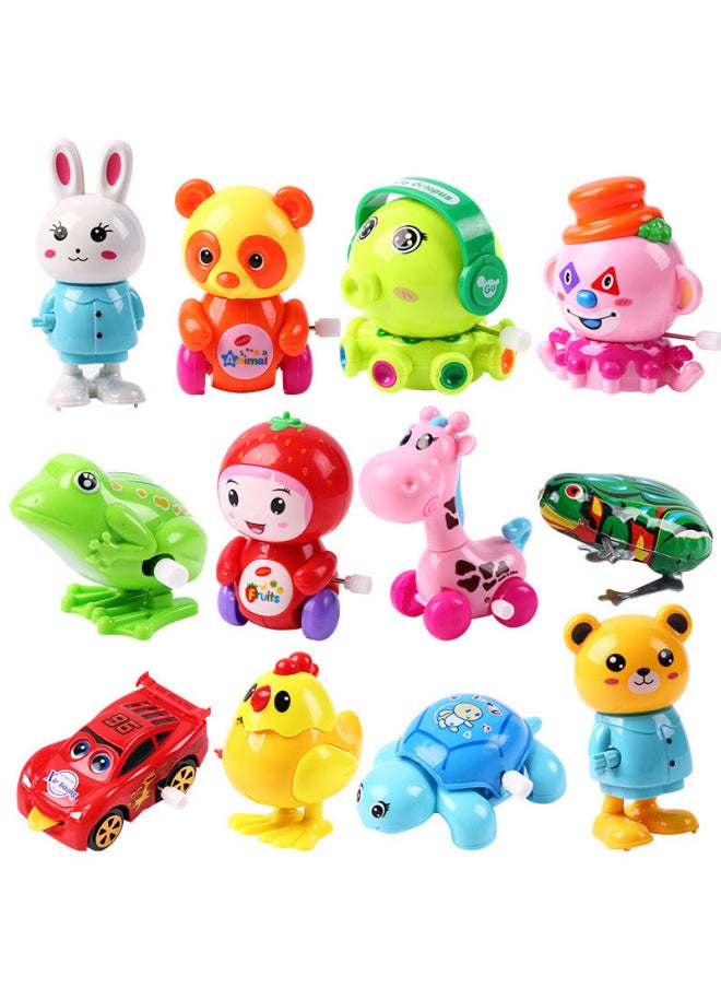 Generic - Coil Toy Plush Chick Will Go On The Chain Caterpillar Iron Frog Mouse Jumping Duck Stall Night Market-Color:Clockwork Jumping Turtle (random Color 1) - Image 1
