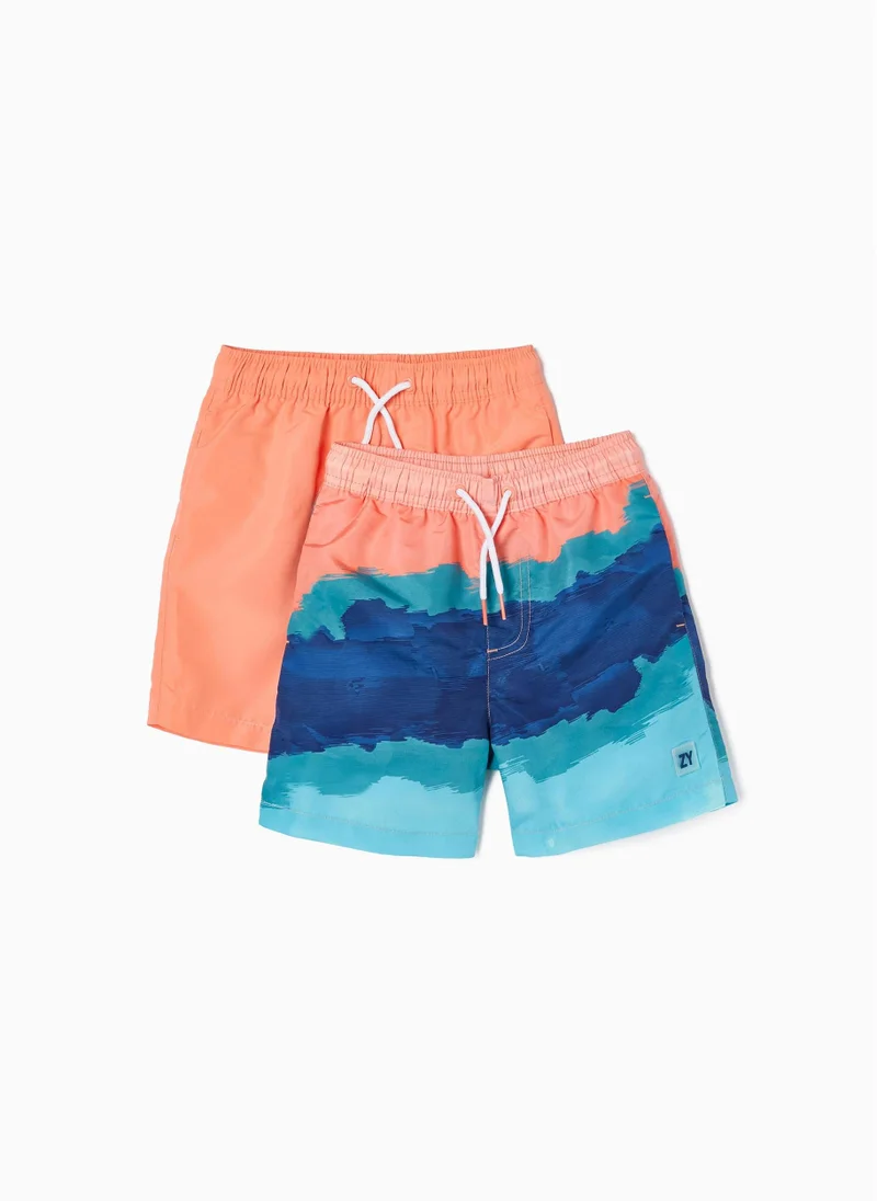 زيبي Pack 2 Swim Shorts for Boys