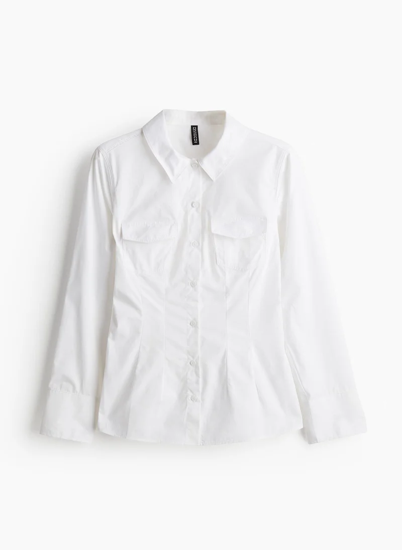 H&M Tapered-Waist Cargo Shirt