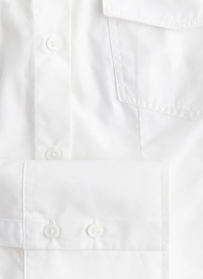 H&M Tapered-Waist Cargo Shirt