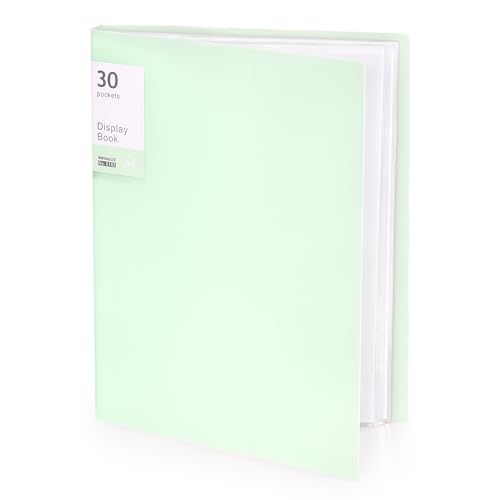 Tamaki Portfolio Binder with Plastic Sleeves, Pocket Portfolio Folder with Clear Sheet Protectors, Display 60 Pages Book, Presentation Book for Artwork, Document Organizer, 1 Pack (Green) - Image 1