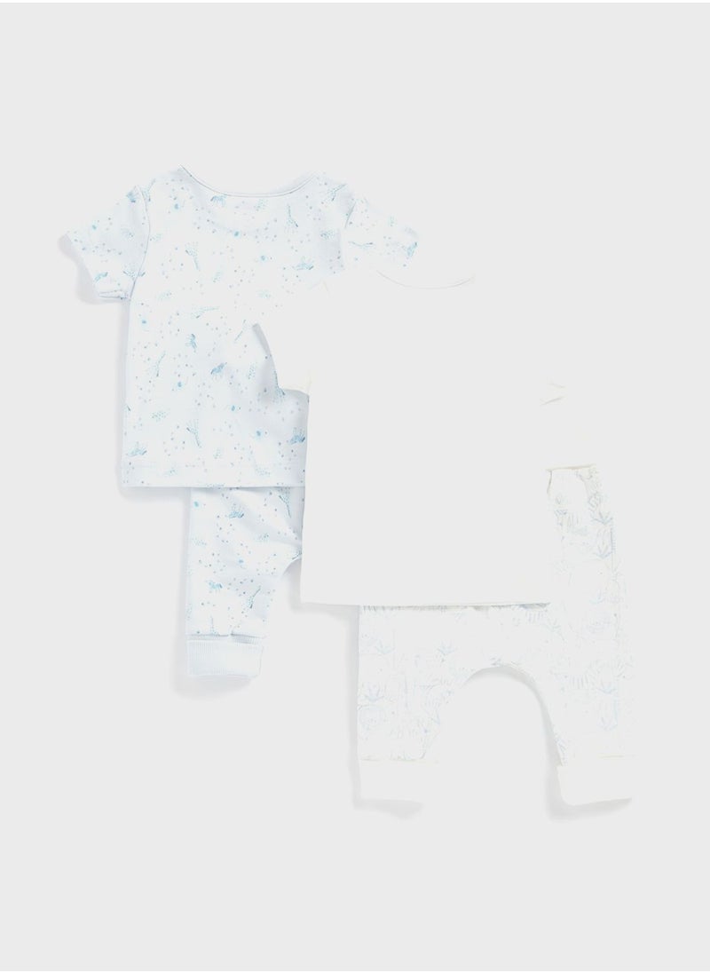 mothercare - My First Safari T-Shirts and Joggers - 4 Piece - Image 1