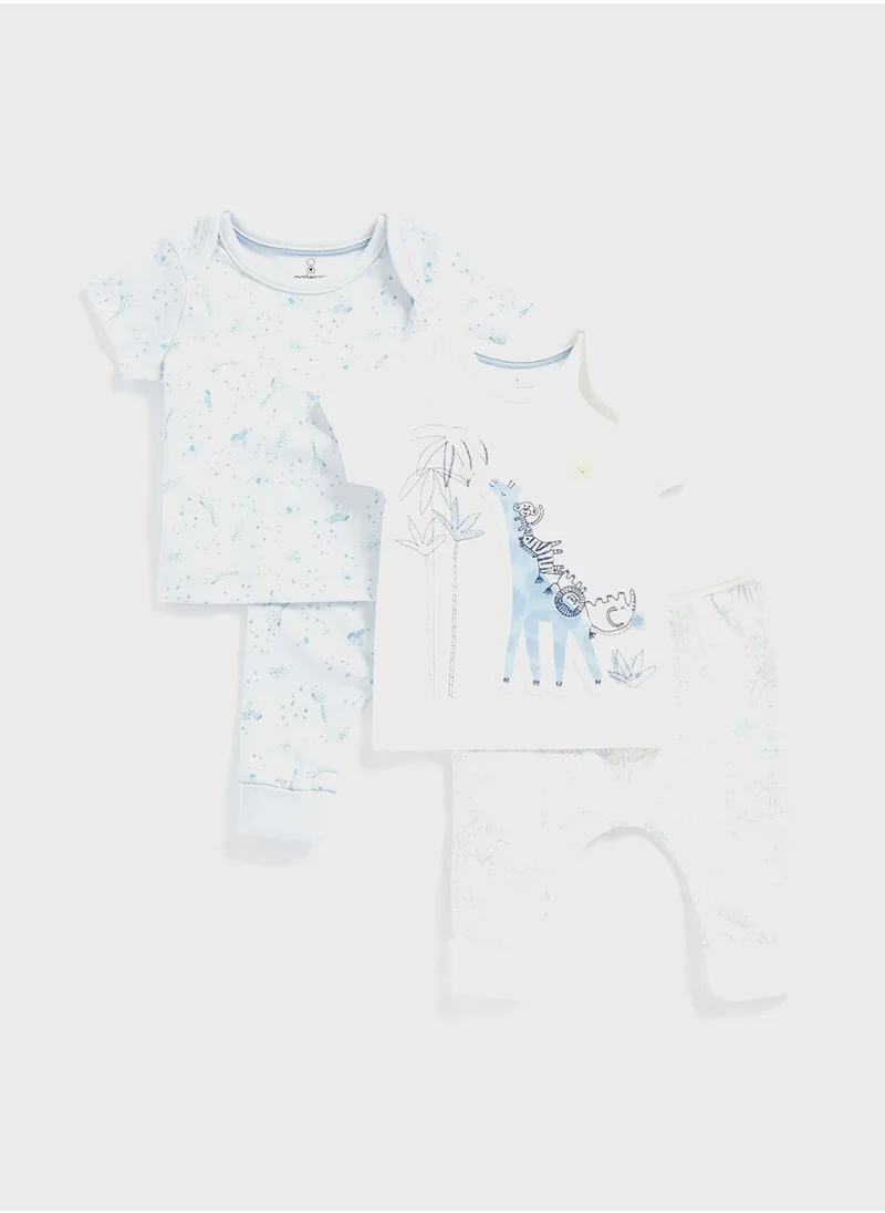 mothercare My First Safari T-Shirts and Joggers - 4 Piece