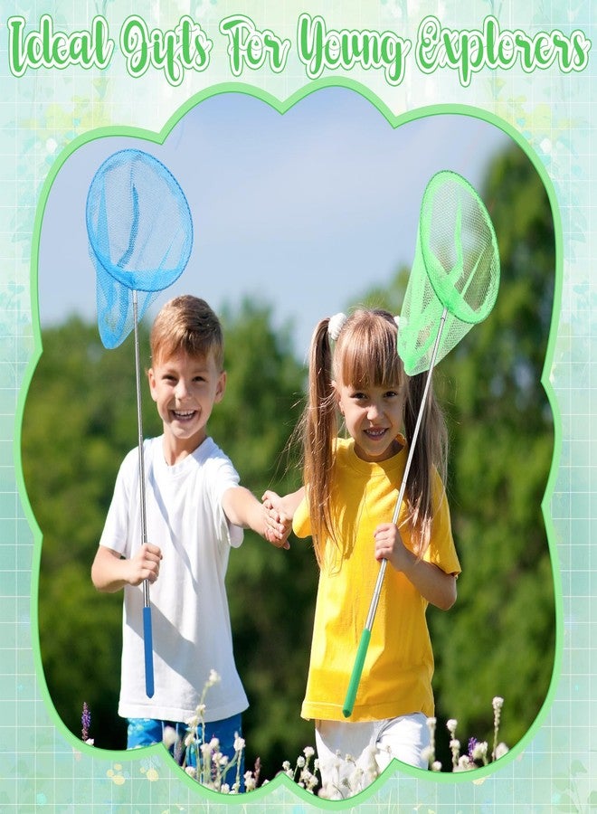 Sosation 24 Pcs Kids Telescopic Butterfly Fishing Nets Insect Net Bug Net Insect Catching Nets Outdoor Tools for Catching Butterfly Insects Bug Fish Ladybird Nets, Extendable from 15 Inch to 34 Inch (Colorful) - Image 5