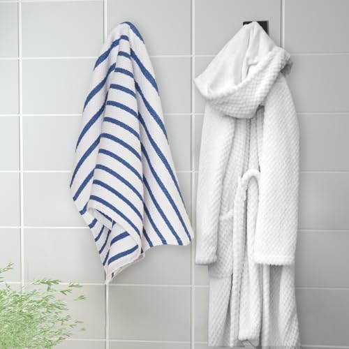 IBosins 6-Pack Bathroom Towel Hooks Hand Towel Holder Heavy Duty Stainless Steel Towel Hanger Robe Hat Coat Hooks for Wall of Livingroom Bedroom Kitchen Closet (Square Matte Black) - Image 3
