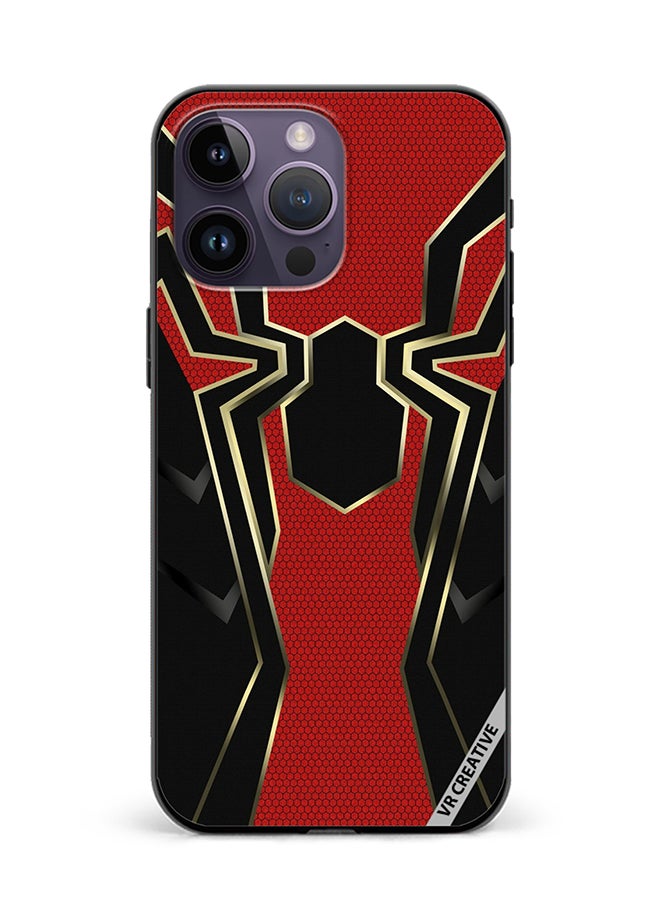 VR CREATIVE Protective Case Cover For Apple iPhone 15 Pro Spiderman Vector Design Multicolour - Image 1