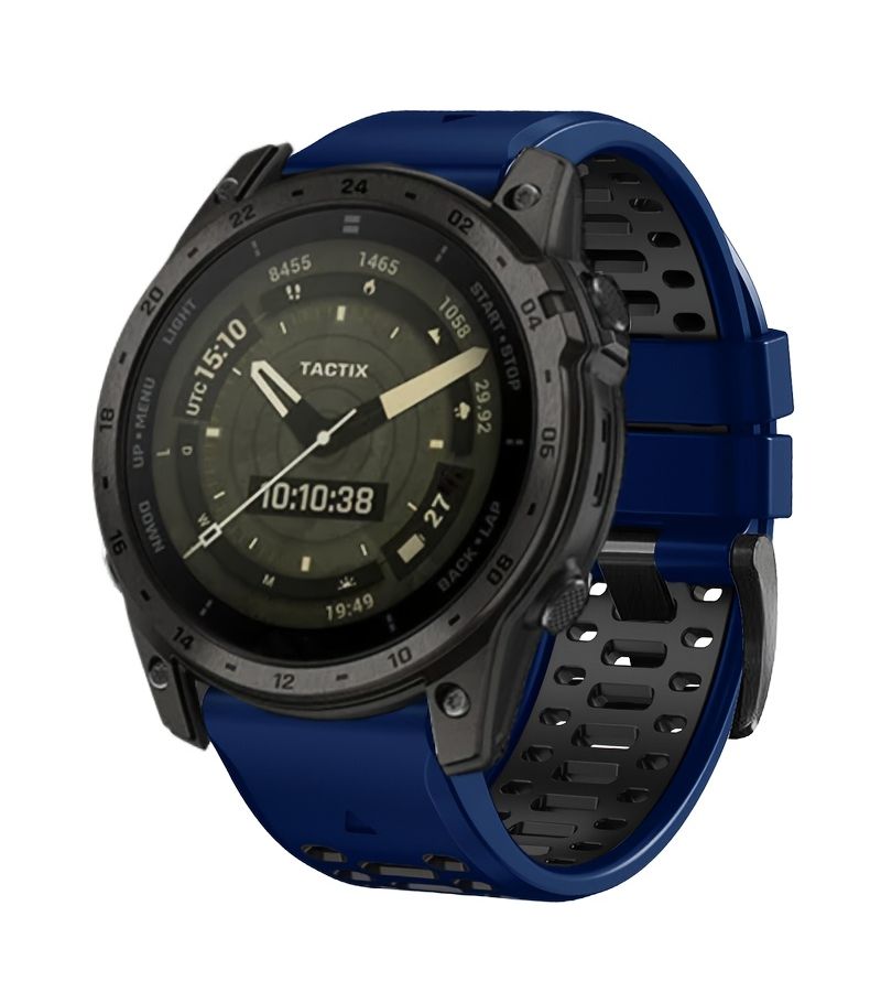حزام رياضي أسود-أحمر سريع التركيب 26 ملم وقابل للتنفس لساعة Garmin Fenix 8 Pro 47 ملم 51 ملم - Image 3