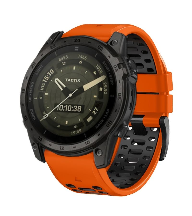 حزام رياضي أسود-أحمر سريع التركيب 26 ملم وقابل للتنفس لساعة Garmin Fenix 8 Pro 47 ملم 51 ملم - Image 5