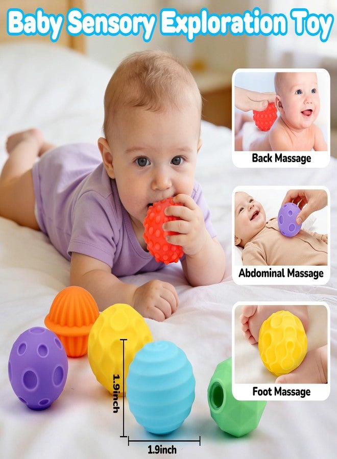 Tsomtto Baby Sensory Balls Toys 6-12 12-18 Months Toddlers 1-3, Infant Musical Light Up Learning 3-6 7 8 9 Months, Textured Soft Ball Sleep Tummy Time Motor Skills Montessori 1 2 3 Year Old Boy Girl Gift - Image 2