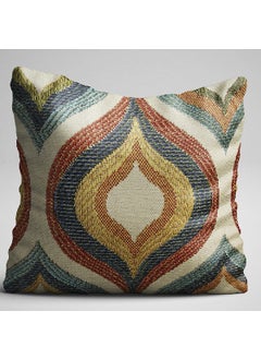 Cango Home Cream Orange Vintage Patterned Digital Printed Double Sided Throw Pillow Cover - Otyk340-Ct  - Image 1