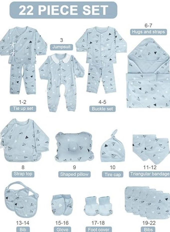 جِيجل جوي 22pcs صندوق هدايا الطفل ، مجموعة هدايا ملابس الأطفال حديثي الولادة ، مجموعة هدايا حديثي الولادة ، مجموعة هدايا ملابس حديثي الولادة للبنين والبنات - Image 2
