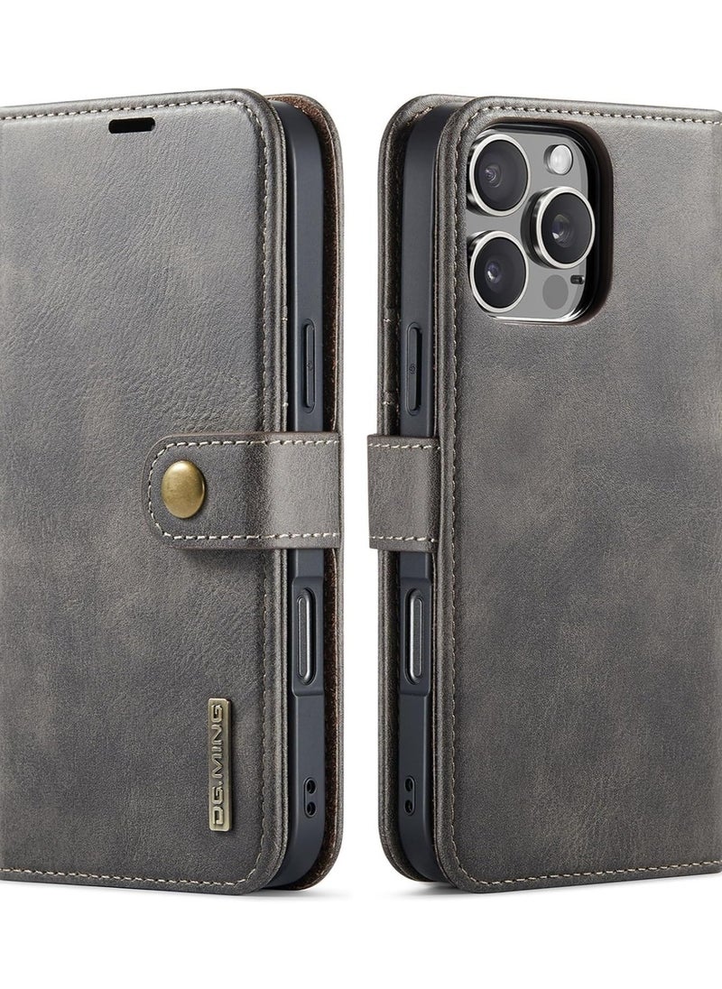 general 2-in-1 Detachable Magnetic Case Compatible with iPhone 16 Pro Max, Leather Wallet Case with 3 Card Slots, Shockproof Case for iPhone 16 Pro Ma - Image 1