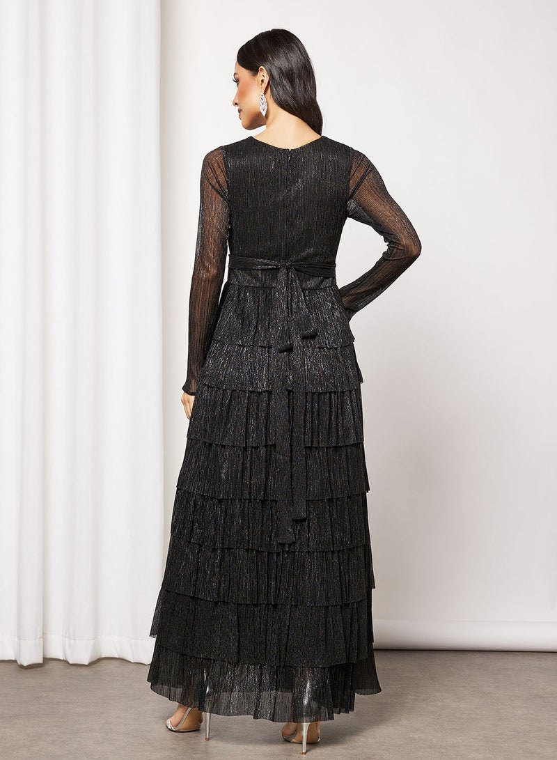 House of Moda Tiered Plisse Maxi Dress - Image 2