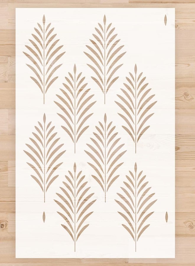 CELAENO Fern Wall Stencil for Painting, 12x 16 Inch Reusable Modern Stencil Template for Painting Repeated Patterns on Wall, Furniture - Image 1