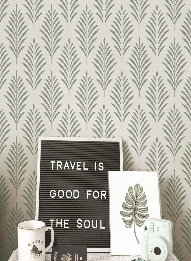 CELAENO Fern Wall Stencil for Painting, 12x 16 Inch Reusable Modern Stencil Template for Painting Repeated Patterns on Wall, Furniture - Image 4