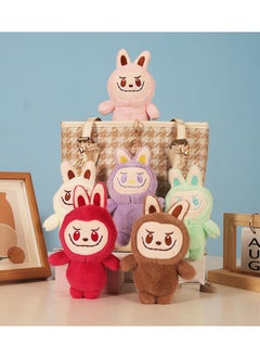 RTYY Labubu Plush Toy Keychain Charm Gift Frown Labubu Keychain  - Image 2