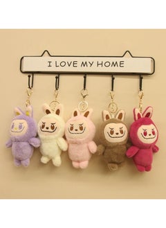 RTYY Labubu Plush Toy Keychain Charm Gift Frown Labubu Keychain  - Image 3