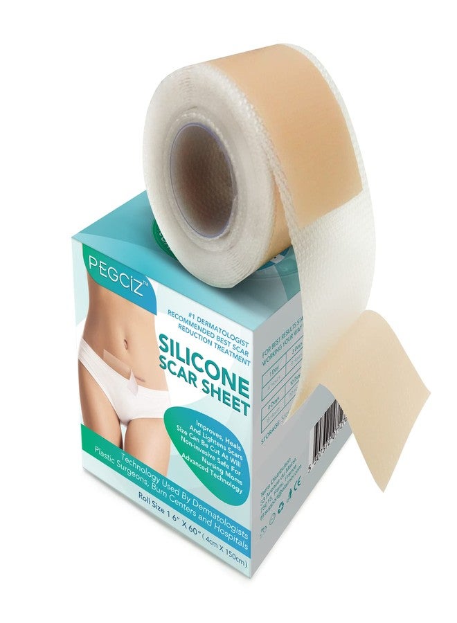 Gagaciso Silicone Scar Sheets, Silicone Scar Tape,Strips,Scar Removal Sheets,Professional Soften and Flattens Scars Caused by C-Section, Surgery, Burn, Keloid, Acne and More(1.6ââ‚¬Â x 60ââ‚¬Â) (1.6ââ‚¬Â x 60ââ‚¬Â-1.5M Roll) - Image 1