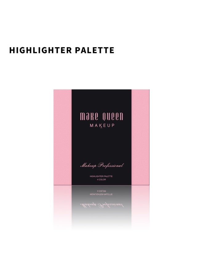 ميك كوين ميك اب باليت هايلايتر بقوام باودر ناعم، 4 ألوان لامعة - Image 2