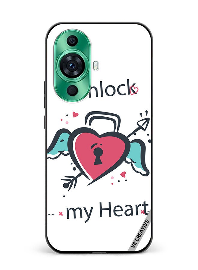VR CREATIVE Protective Case Cover For Huawei nova 11 Ultra Unlock My Heart Design Multicolour - Image 1