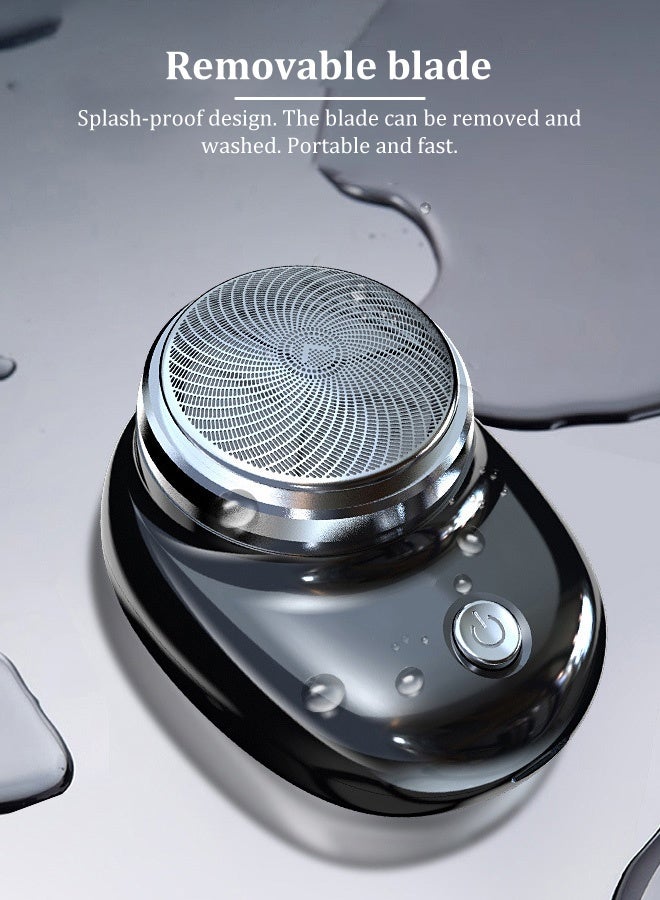 ماكينة حلاقة كهربائية صغيرة قابلة لإعادة الشحن، حلاقة فعالة، شفرة ذات حلقة مزدوجة، شاشة رقمية ذكية، رأس شفرة قابل للفصل، تنظيف سهل، شحن عالي السرعة من النوع C، ركوب بدون قلق - Image 3