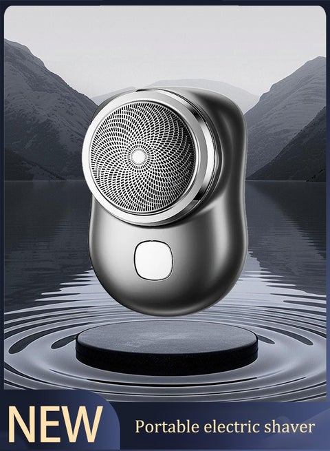Small Rechargeable Mini Electric Shaver Efficient Shaving Dual Ring Blade Net Intelligent Digital Display, Detachable Blade Head, Easy Cleaning Type-C High-speed Charging Worry Free Boarding