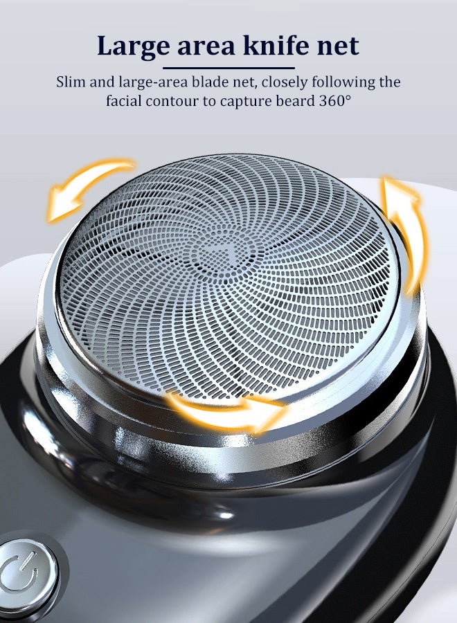 ماكينة حلاقة كهربائية صغيرة قابلة لإعادة الشحن، حلاقة فعالة، شفرة ذات حلقة مزدوجة، شاشة رقمية ذكية، رأس شفرة قابل للفصل، تنظيف سهل، شحن عالي السرعة من النوع C، ركوب بدون قلق - Image 2