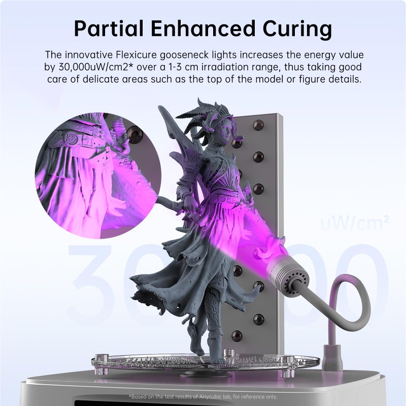 ANYCUBIC Wash and Cure 3 Plus Station, Size-Upgrade Wash Cure Machine with Gooseneck Lights, Dual-Layer Design and IPA Saving, for Anycubic Photon Mono M5 Saturn LCD/SLA/DLP 3D Printer - Image 3