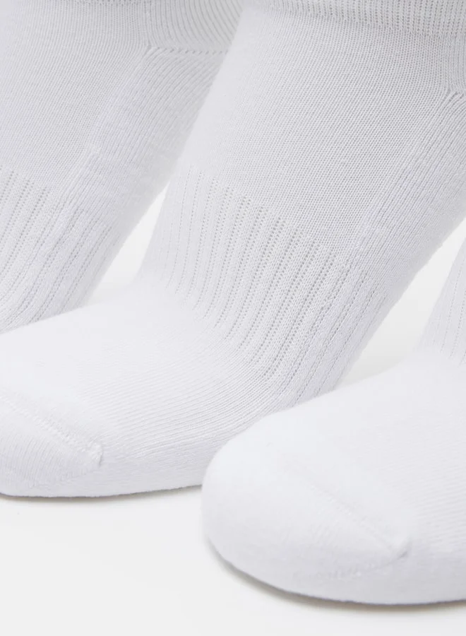 Dash Textured Ankle Length Sports Socks - Set of 3