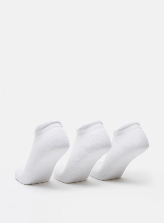 Dash  Textured Ankle Length Sports Socks - Set of 3 for Men | Best Price UAE