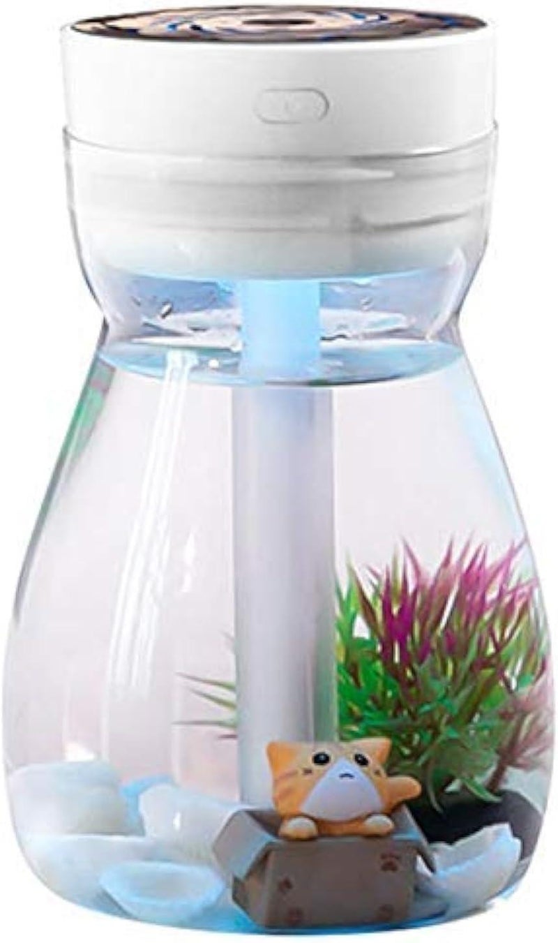 Cool Mist Humidifier – Ultrasonic, Quiet, 300ml, Night Light, for Bedroom Office Baby