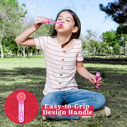 Sloosh 24 Pack Fruits Mini Bubble Wands (1 oz) for Kids, Summer Bubble Fun Activity, Easter, Themed Birthday Wedding, Assortment Party Favors Gift - Image 4
