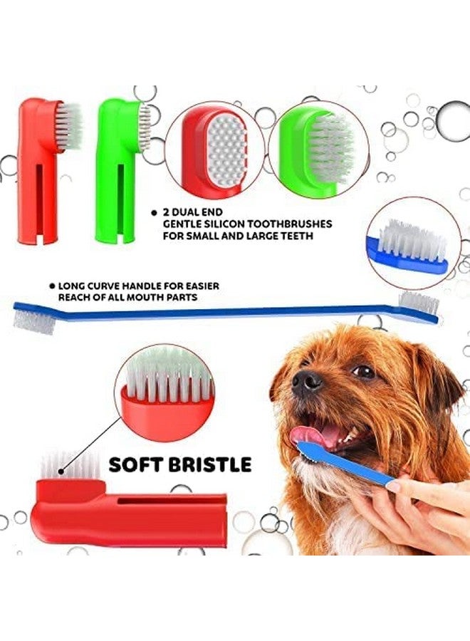 PET Dog Grooming Kit Nail Clippers With Filer Manual Toothbrush Kit Dog Plastic Slicker Brush With Press Key Pet Grooming Glove For Dog, Multicolor (Pack Of 7) - Image 4