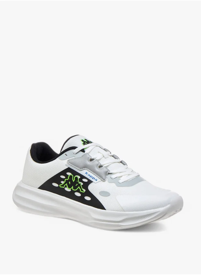 Kappa Men's Logo Print Sports Shoes with Lace-Up Closure