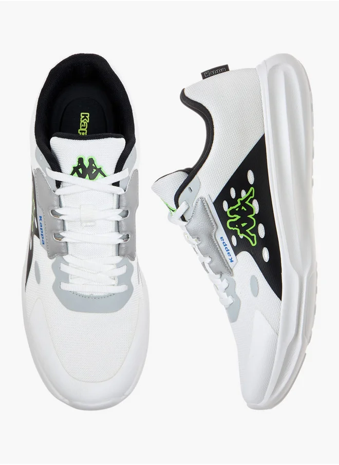 Kappa Men's Logo Print Sports Shoes with Lace-Up Closure