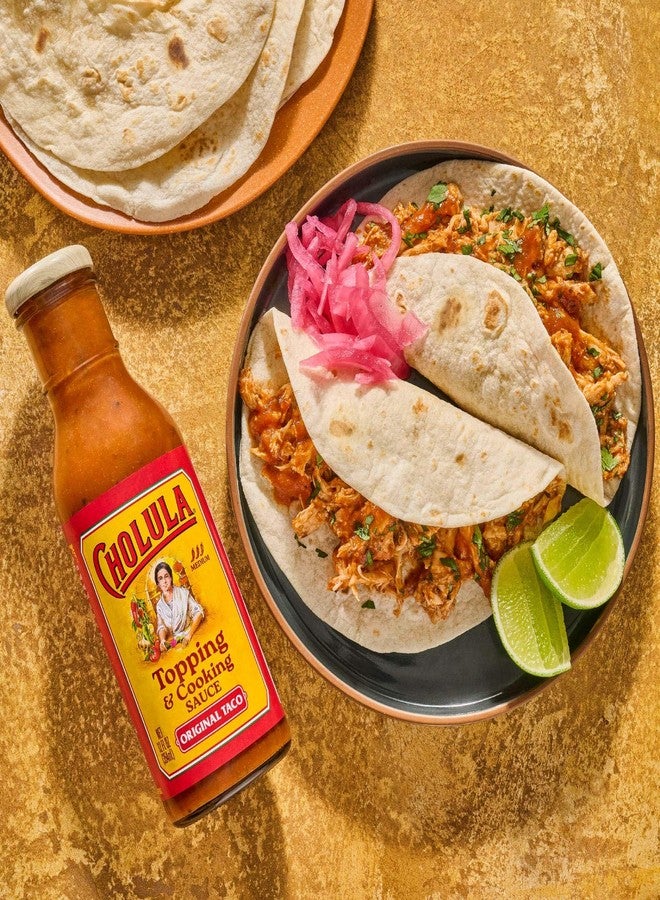Cholula Topping & Cooking Sauce, Original Taco, Medium Heat, For Tacos, Quesadillas, Carnitas, Eggs, Dips and More, 12 fl oz - Image 3
