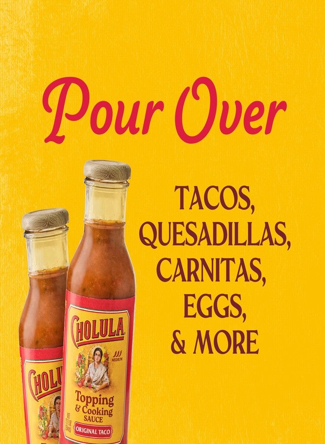 Cholula Topping & Cooking Sauce, Original Taco, Medium Heat, For Tacos, Quesadillas, Carnitas, Eggs, Dips and More, 12 fl oz - Image 4