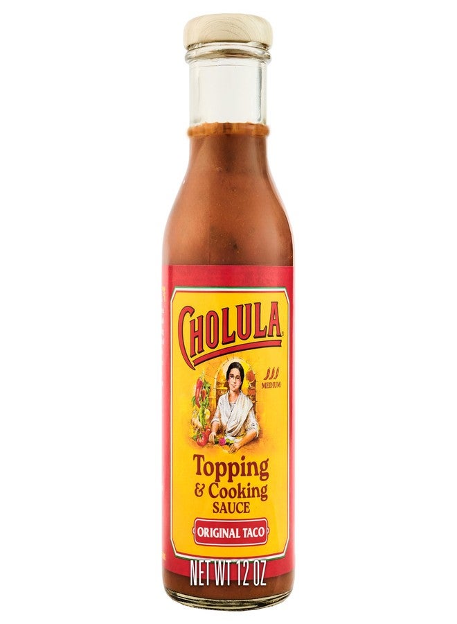Cholula Topping & Cooking Sauce, Original Taco, Medium Heat, For Tacos, Quesadillas, Carnitas, Eggs, Dips and More, 12 fl oz - Image 1