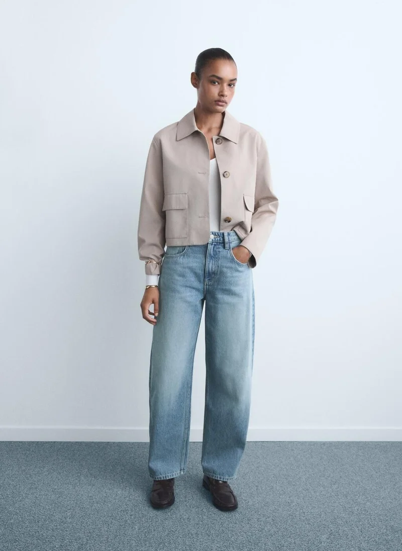 MANGO High-rise balloon jeans