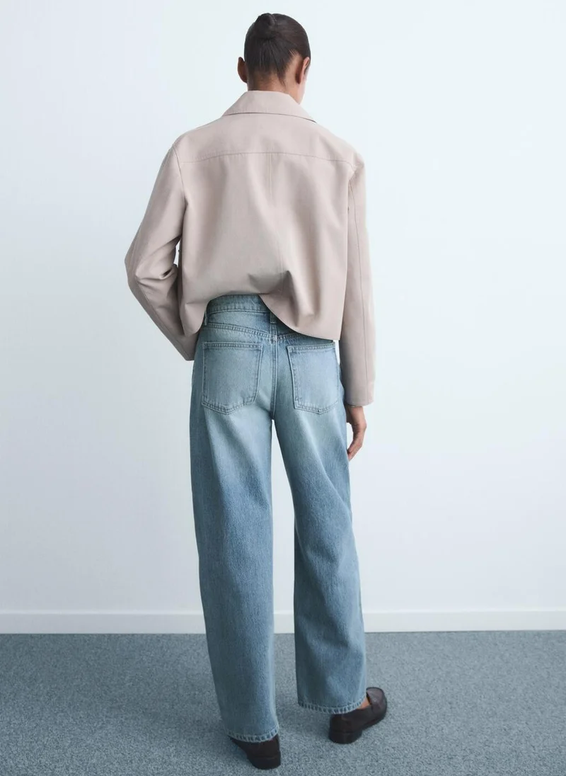 MANGO High-rise balloon jeans