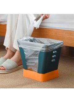 GTC GTC Foldable Trash Can Dustbin Wastebasket for Kitchen Cabinet, Picnic, Office, Bedroom or Work Space (TC-3003O) (Orange, 1)  - Image 2