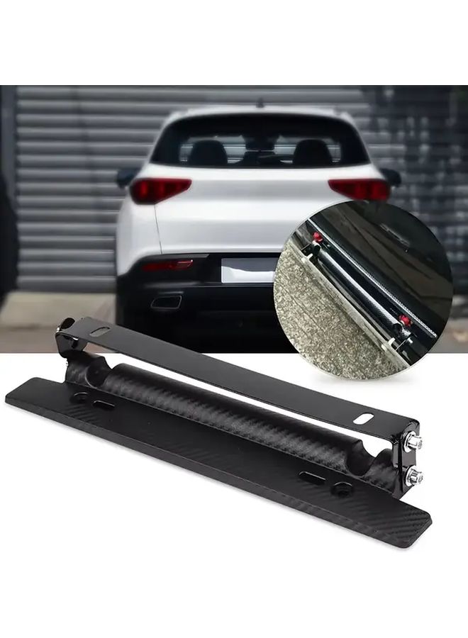 Black Adjustable Rotation Plate Holder for European Car Mod - Image 1