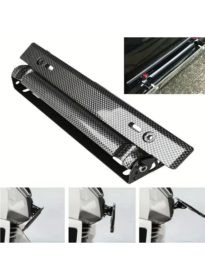 Black Adjustable Rotation Plate Holder for European Car Mod - Image 3