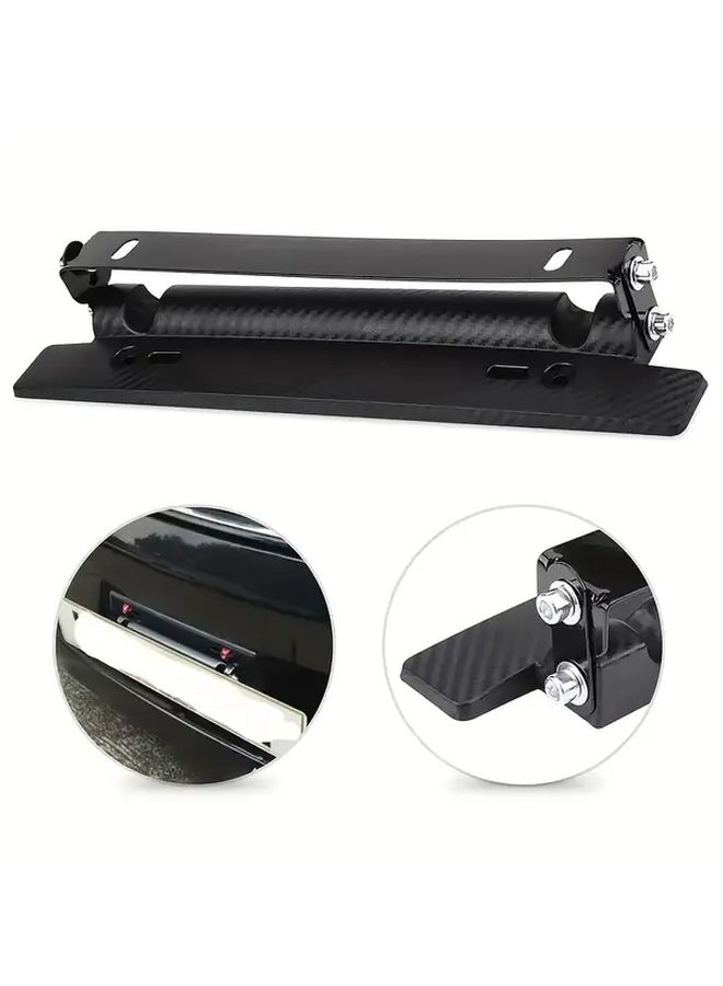 Black Adjustable Rotation Plate Holder for European Car Mod - Image 4
