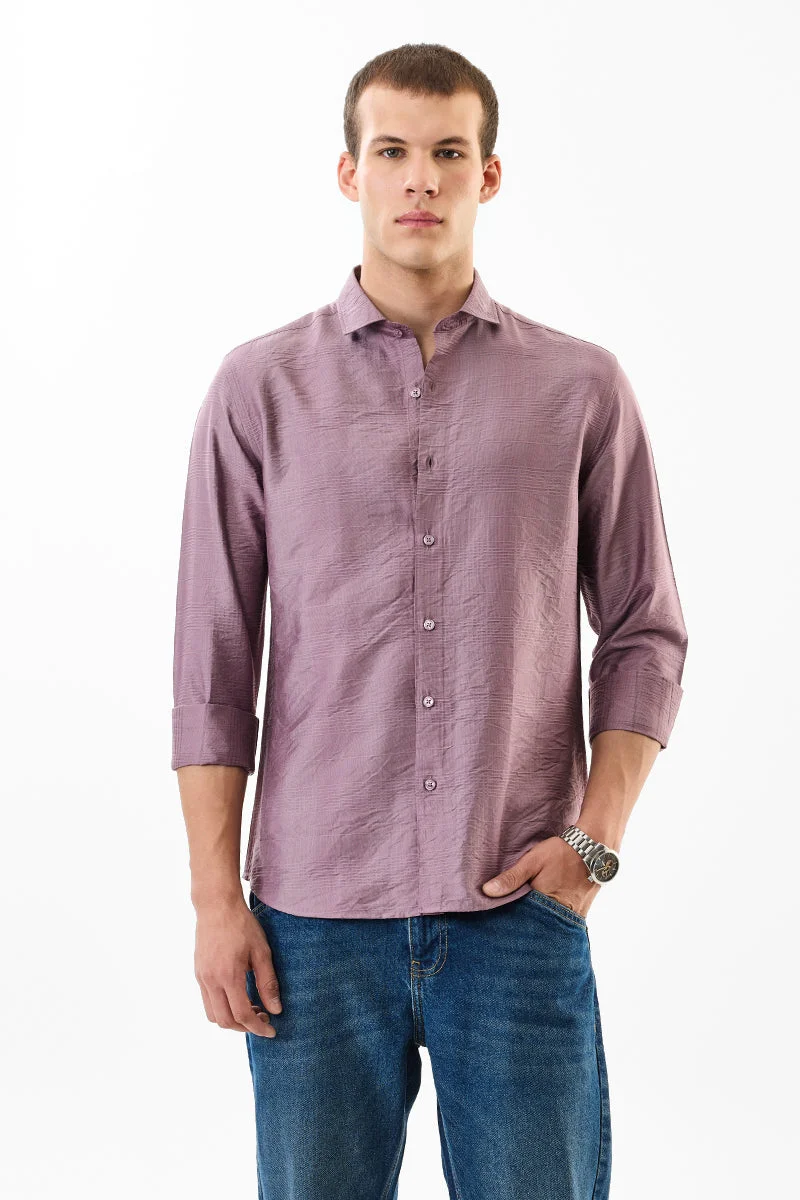 SNITCH Slim Fit Self-Design Shirt