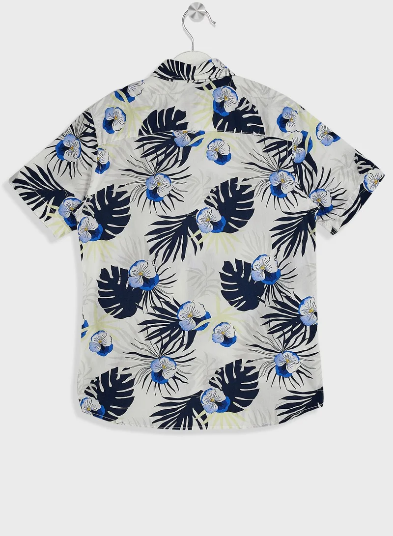 Jack & Jones Junior Kids Palm Tree  Shirt