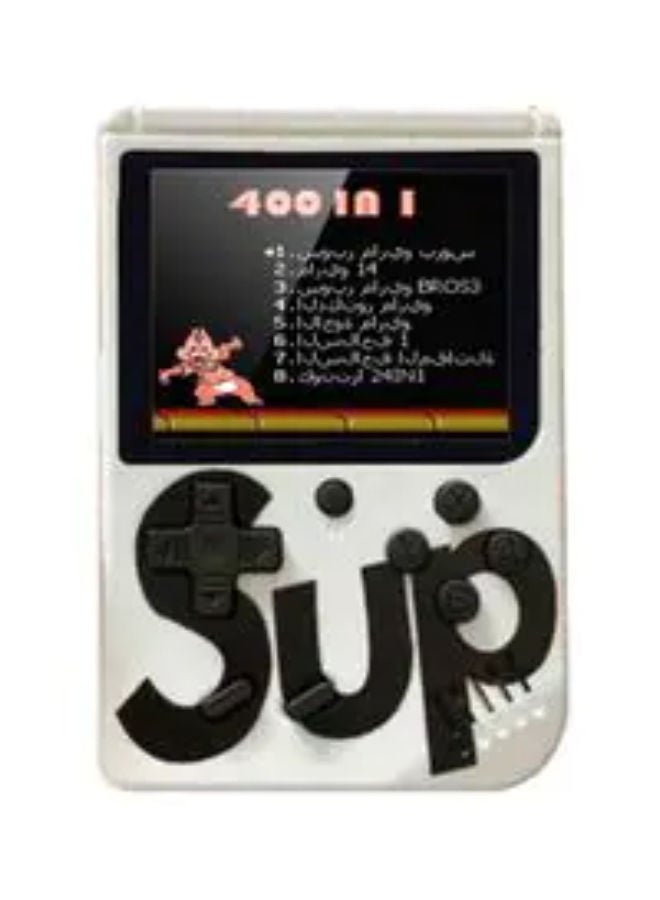 SUP 400 In 1 Game Box Console Classic Games Hand Held Gamepad Color Screen Mario Super Mario DR Mario Contra Games - WHITE - Image 1