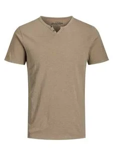 JACK & JONES Essential Split Neck T-Shirt